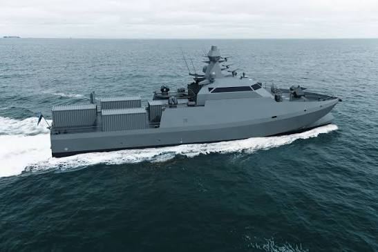 A semi-autonomous surface vessel concept.